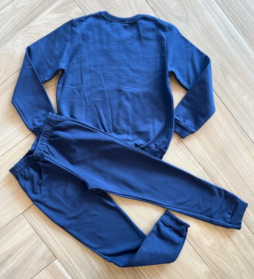 Conjunto Infantil Masculino Blusa Manga Longa Crossing e Calça Azul Fernanda Ramos Kids