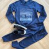 Conjunto Infantil Masculino Blusa Manga Longa Crossing e Calça Azul Fernanda Ramos Kids