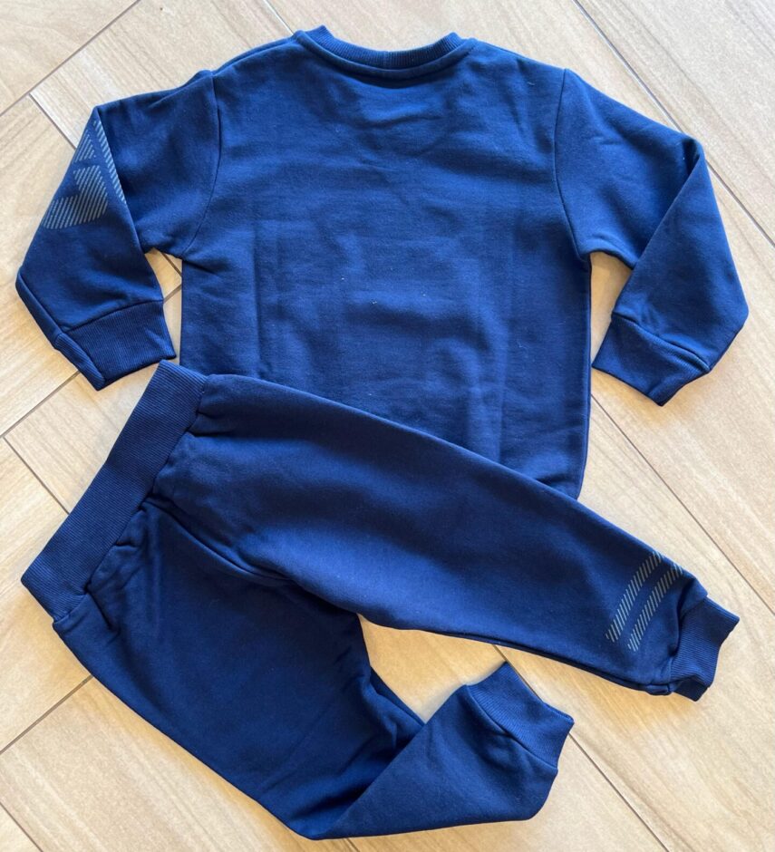 Conjunto Infantil Masculino Blusa Manga Longa Every Day e Calça Azul Fernanda Ramos Kids