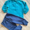 Conjunto Infantil Masculino Blusa Manga Longa Fofo e Calça Azul Fernanda Ramos KIds
