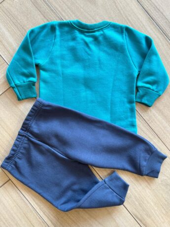 Conjunto Infantil Masculino Blusa Manga Longa Fofo e Calça Azul Fernanda Ramos KIds
