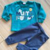 Conjunto Infantil Masculino Blusa Manga Longa Fofo e Calça Azul Fernanda Ramos KIds