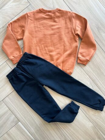 Conjunto Infantil Masculino Blusa Manga Longa Player e Calça Preta da Fernanda Ramos Kids