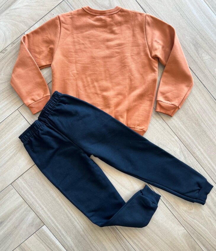 Conjunto Infantil Masculino Blusa Manga Longa Player e Calça Preta da Fernanda Ramos Kids