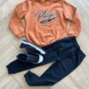 Conjunto Infantil Masculino Blusa Manga Longa Player e Calça Preta Fernanda Ramos Kids