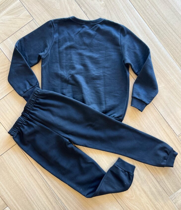 Conjunto Infantil Masculino Blusa Manga Longa Street e Calça Preta Fernanda Ramos Kids