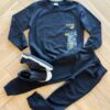 Conjunto Infantil Masculino Blusa Manga Longa Street e Calça Preta Fernanda Ramos Kids