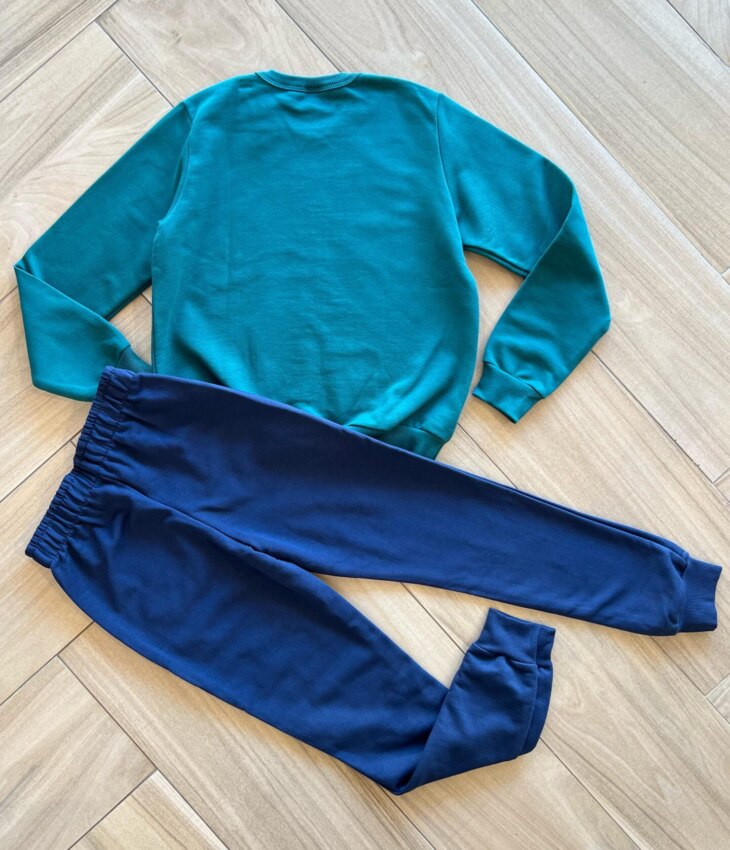 Conjunto Infantil Masculino Blusão California e Calça Azul Marinho Fernanda Ramos Kids