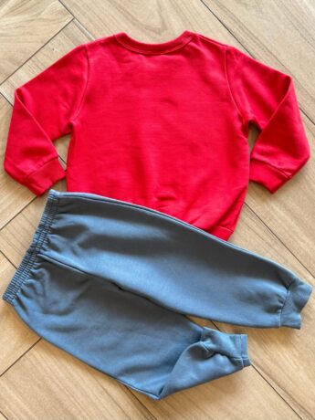 Conjunto Infantil Masculino Blusão Dinossauros e Calça Azul Fernanda Ramos Kids
