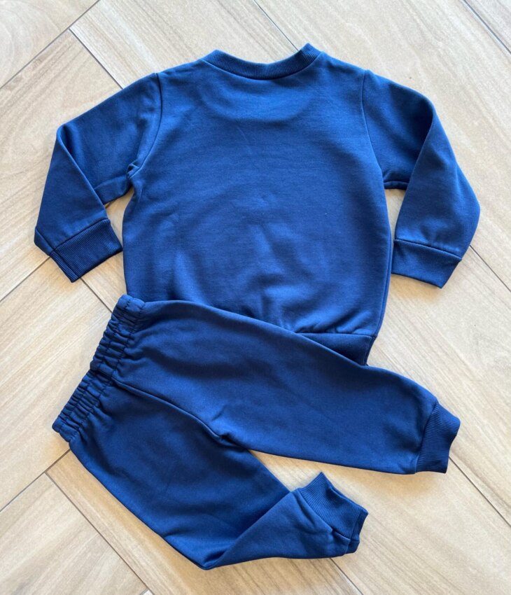 Conjunto Infantil Masculino Blusão Enjoy The Road e Calça Azul Fernanda Ramos Kids