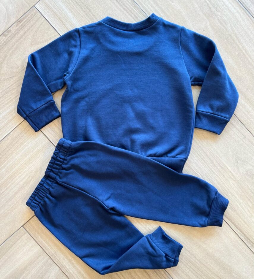 Conjunto Infantil Masculino Blusão Enjoy The Road e Calça Azul Fernanda Ramos Kids