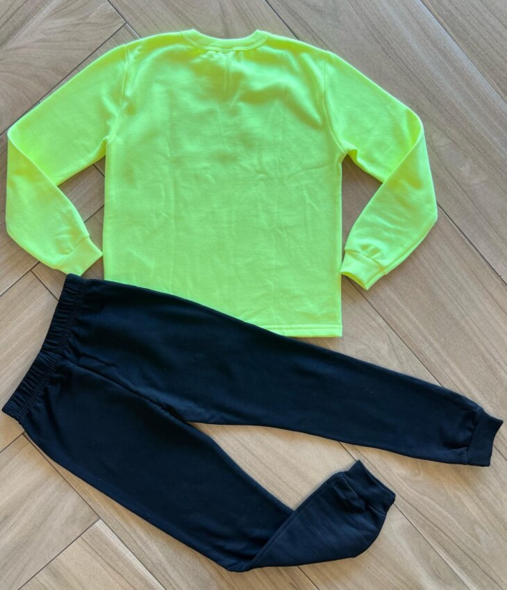 Conjunto Infantil Masculino Blusão Gamer e Calça Jogger Preta Fernanda Ramos Kids