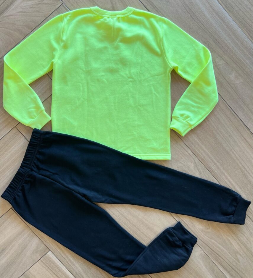 Conjunto Infantil Masculino Blusão Gamer e Calça Jogger Preta Fernanda Ramos Kids