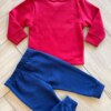 Conjunto Infantil Masculino Blusão Muito Fofo e Calça Jogger Azul Fernanda Ramos Kids