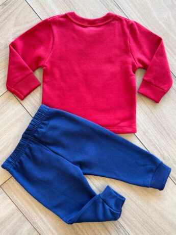 Conjunto Infantil Masculino Blusão Muito Fofo e Calça Jogger Azul Fernanda Ramos Kids