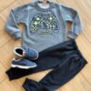 Conjunto Infantil Masculino Blusão Video Game e Calça Preta Fernanda Ramos Kids