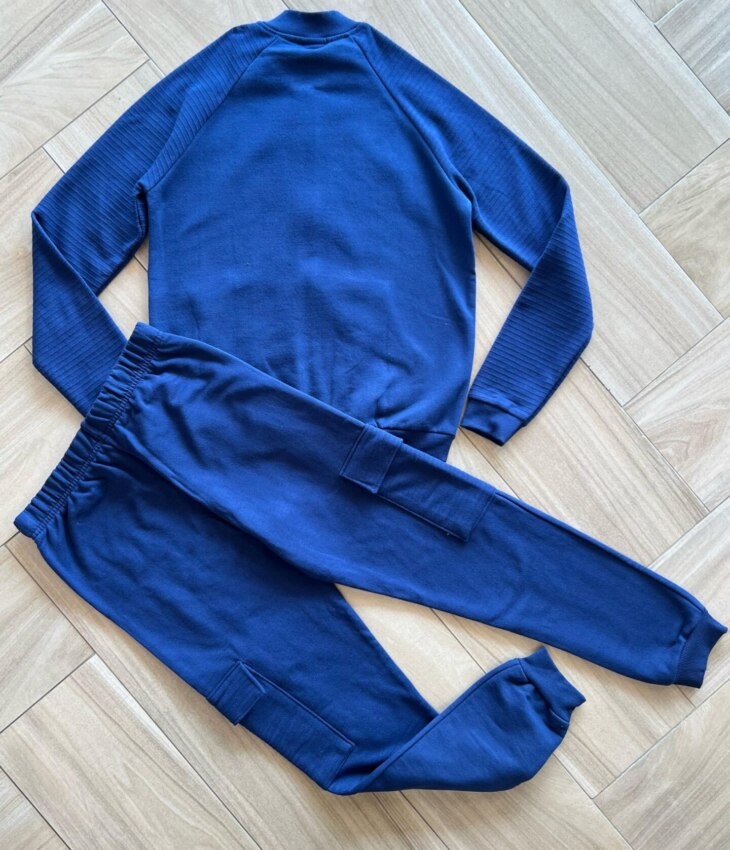 Conjunto Infantil Masculino Jaqueta com Detalhe e Calça Jogger Azul Fernanda Ramos Kids