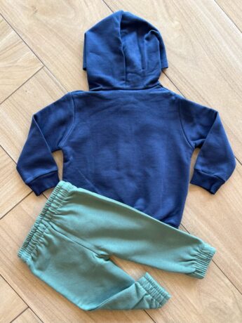 Conjunto Infantil Masculino Jaqueta com Detalhe e Calça Verde Fernanda Ramos Kids