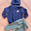 Conjunto Infantil Masculino Jaqueta com Detalhe e Calça Verde Fernanda Ramos Kids