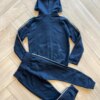 Conjunto Infantil Masculino Jaqueta e Calça Detalhe Lateral Preta Fernanda Ramos Kids
