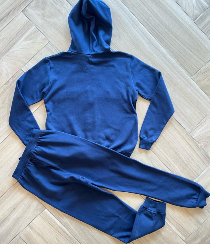 Conjunto Infantil Masculino Jaqueta e Calça Jogger Azul Marinho Fernanda Ramos Kids