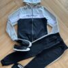 Conjunto Infantil Masculino Jaqueta e Calça Linha Lateral Preta Fernanda Ramos Kids