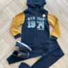 Conjunto Infantil Masculino Jaqueta Michigan e Calça Preta Fernanda Ramos Kids