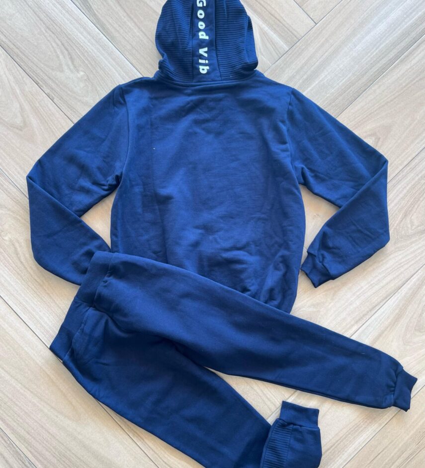 Conjunto Infantil Masculino Jaqueta Music Controller e Calça Azul Fernanda Ramos Kids