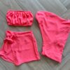 Conjunto Juvenil Feminino Kimono Top e Short Saia Rosa Neon Fernanda Ramos Kids