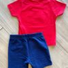 Conjunto Masculino Camiseta Big Tubmarino e Bermuda Azul Fernanda Ramos Kids