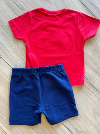 Conjunto Masculino Camiseta Big Tubmarino e Bermuda Azul Fernanda Ramos Kids