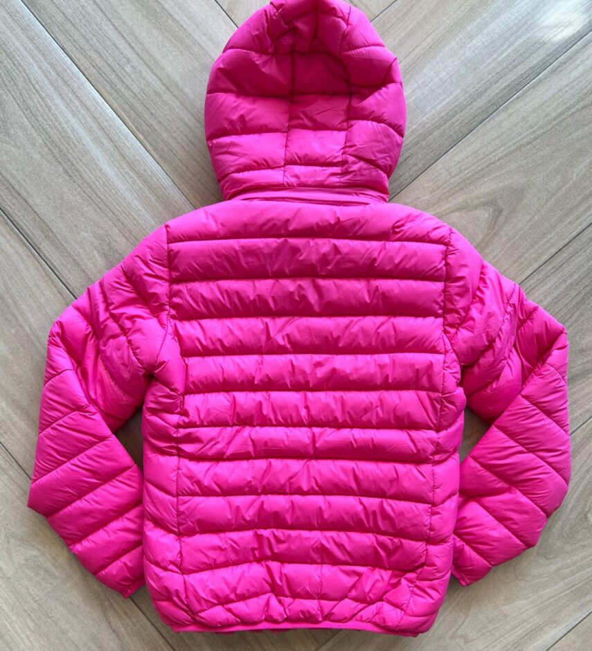 fernandaramoskids com br Jaqueta Infantil Feminina Peluciada e Capuz Removível Pink2