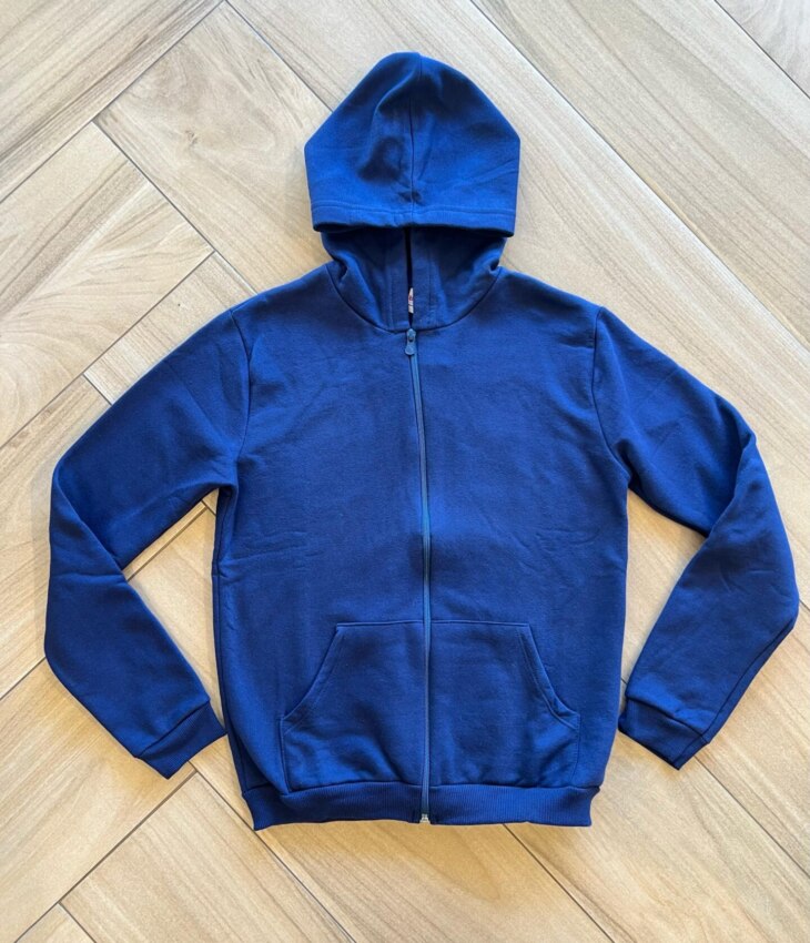 Jaqueta Infantil Masculina Basica com Zíper Azul Marinho 162312 Fernanda Ramos Kids