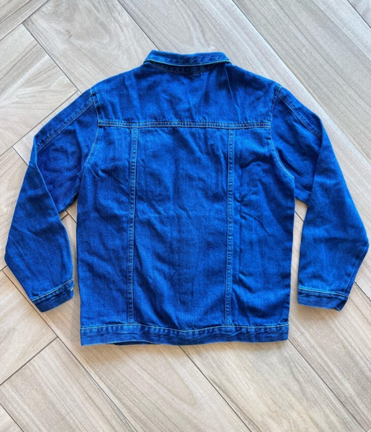 Jaqueta Infantil Masculina Jeans com Bolsos Frontal Fernanda Ramos Kids