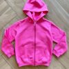 Jaqueta Moletom Infantil Feminina Básica Rosa Claro Fernanda Ramos Kids