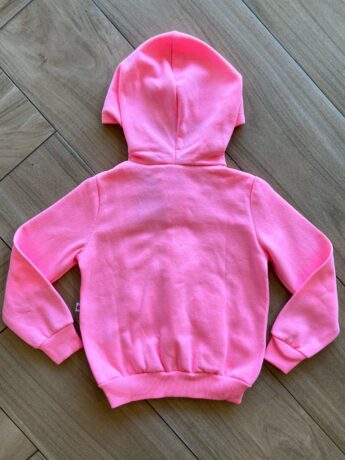 Jaqueta Moletom Infantil Feminina Rosa Neon Fernanda Ramos Kids