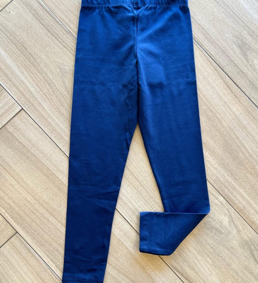 Legging Infantil Feminina Cotton Azul Marinho 044 Fernanda Ramos Kids