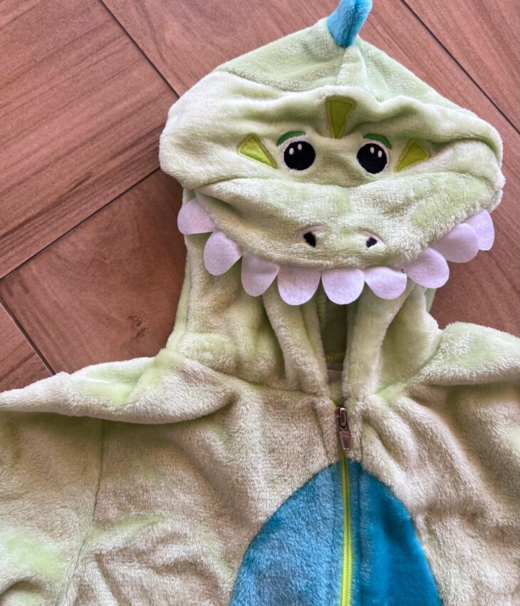 fernandaramoskids com br Macacão Pijama Infantil Masculino Kigurumi Dinossauro Verde Claro1