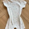 Macaquinho Infantil Feminino em Suedine Estampa Zebras Off White Fernanda Ramos Kids