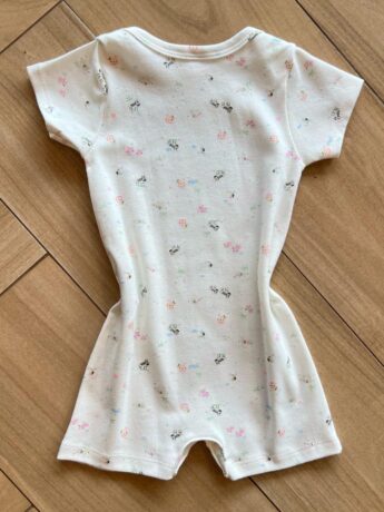 Macaquinho Infantil Feminino em Suedine Estampa Zebras Off White Fernanda Ramos Kids
