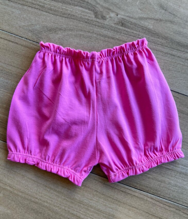 Short Infantil Feminino Básico Pink Fernanda Ramos Kids