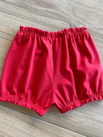 Short Infantil Feminino Básico Vermelho Fernanda Ramos Kids