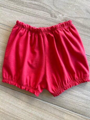 Short Infantil Feminino Básico Vermelho Fernanda Ramos Kids