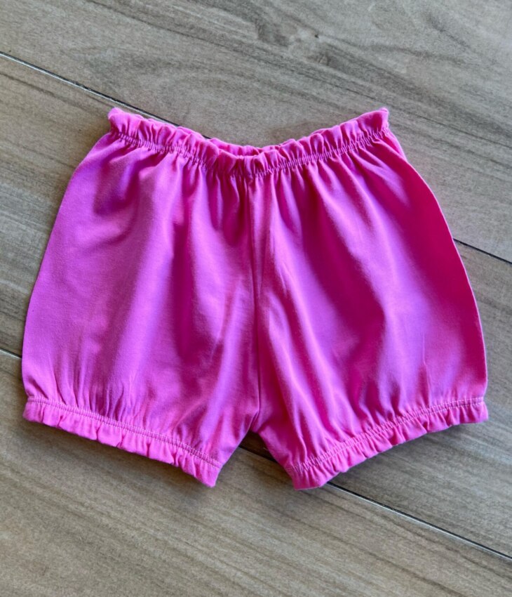Short Infantil Feminino Básico Pink Fernanda Ramos Kids