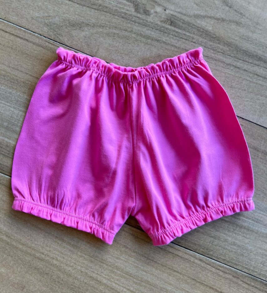 Short Infantil Feminino Básico Pink Fernanda Ramos Kids