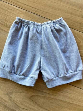 Short Infantil Unissex Básico Cinza Fernanda Ramos Kids