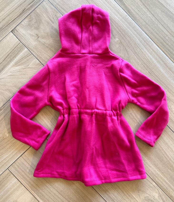 Sobretudo Infantil Feminino com Capuz Pink Fernanda Ramos Kids