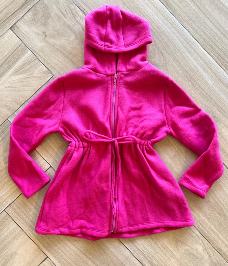 Sobretudo Infantil Feminino com Capuz Pink Fernanda Ramos Kids