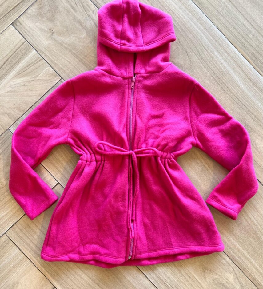 Sobretudo Infantil Feminino com Capuz Pink Fernanda Ramos Kids
