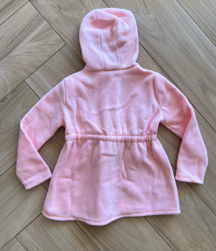 Sobretudo Infantil Feminino com Capuz Rosa Fernanda Ramos Kids